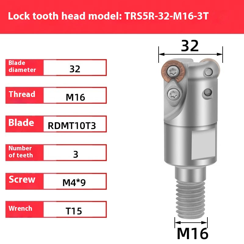 2071-TE90 fast feed locking tooth milling cutter head EMR4R 5R 6R tungsten steel seismic milling cutter head T2139 finish milling cutter head Shandong Denso Pricision Tools Co.,Ltd.